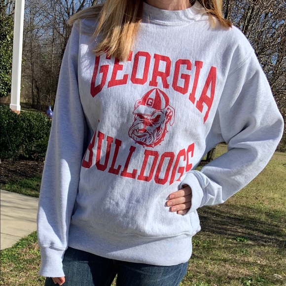 Champion Sweaters - Georgia Bulldogs VINTAGE Champion Reverse We Crew